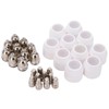 Plasma Consumable Kit P80 Electrode Tip Ceramic Nozzle Set Accessories