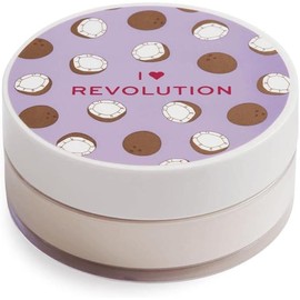 Polvo Traslúcido Coco Natural Acabado Mate Fórmula Vegana Sin Crueldad Animal Control de Brillo Duración Larga Maquillaje Rostro - I Heart Revolution Polvo Traslúcido Coco Acabado Mate