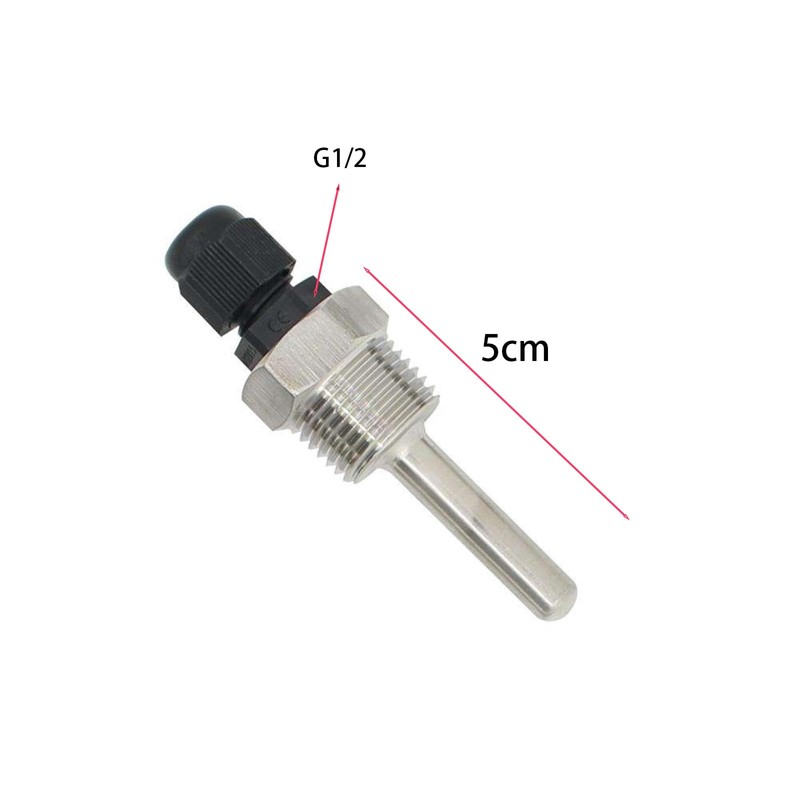 2 x 50 mm immersion sleeve G1/2 inch thread for