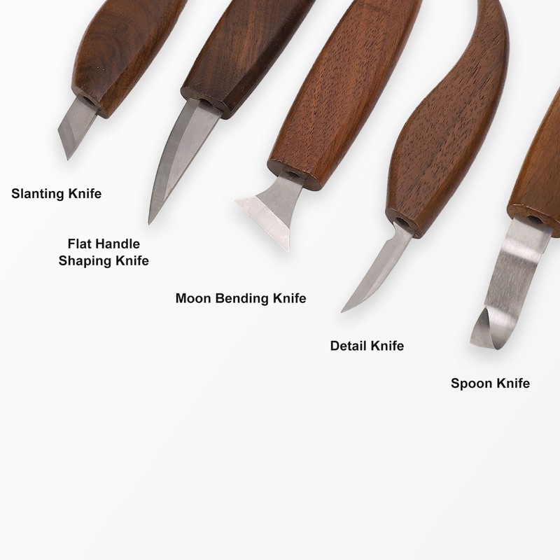 Walnut Wood Carving Knife Non Slip Comfortable Wood Carving Whittling