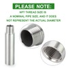 TAISHER 2PCS Stainless Steel Pipe Fittings, 1/2" NPT Male x