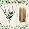 Marsui 4 Pack Wood Wall Planter Vase with Artificial Eucalyptus