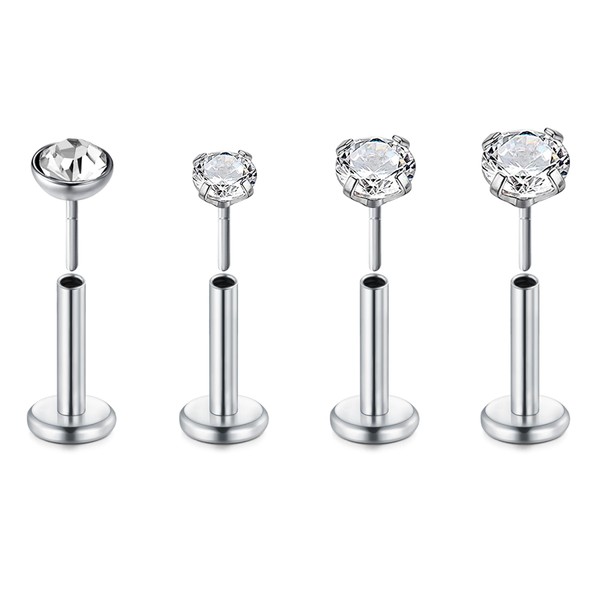 QWALIT Nose Studs 18g Nose Stud 18 Gauge Nose Stud