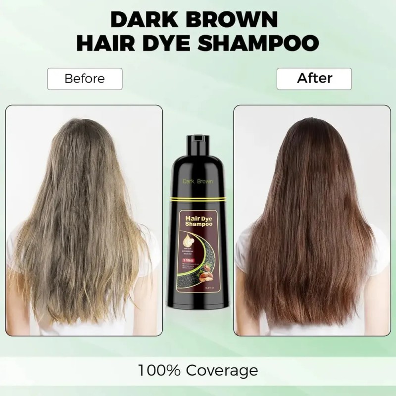 Champú Para Teñir El Cabello 3 En 1 Argán Marrón