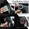 Middrivr Engine Start/Stop Button Cover, Carbon Fiber Zinc Alloy Car