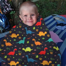 Dinosaur Throw Blanket for Boys, Soft and Warm Flannel Blanket, Lightweight Throw Bedding Room Decor Fleece Blankets for Bed Sofa Couch- 40x50 Inches