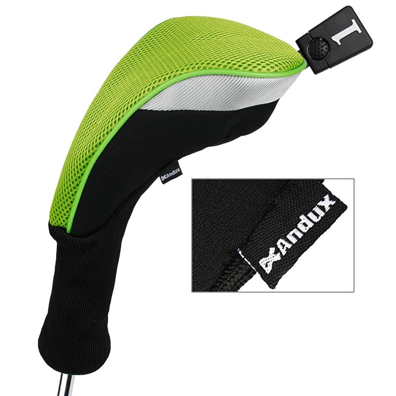 Andux 5pcs/Set Golf 460cc Driver Fairway Wood Club Head Covers