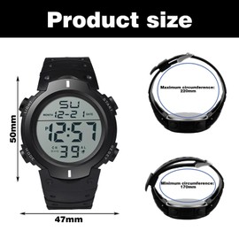 1PCS Referee Watch,stopwatch Wrist, Life Waterproof Stopwatch,Suitable for Men and Women Outdoor Running Luminous Training with Alarm Timer.