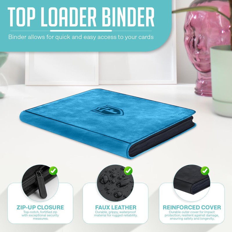 Top Loader Binder - 9 Pocket (3" x 4"), Holds