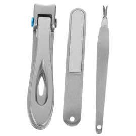Healeved Ergonomic Nail Clippers Set 3pc Stainless Steel Nail Cutters Nail Trimmer Toe Finger Nail Manicure Tool
