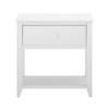 Max & Lily Solid Wood Nightstand, White