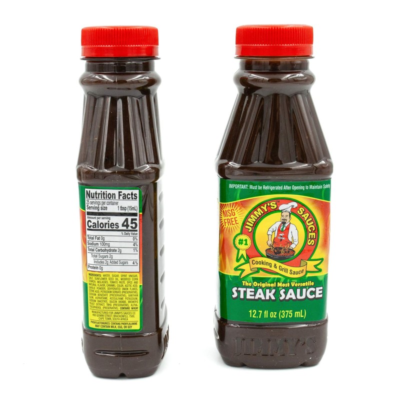 Jimmy’s Steak Sauce, Versatile Cooking & Grill Sauce, Meat Marinade,