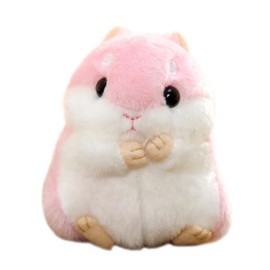 Cuddly Hamster Soft Stuffed Animals Cushion Toy Doll, 4" /10cm Mouse Plushie Toys Best Birthday Gifts for The Children Kids Baby Toys (Hot Pink)