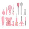 Baby Healthcare Kit Scissors Nail Clippers Tweezers Feeding Spoon Thermometer