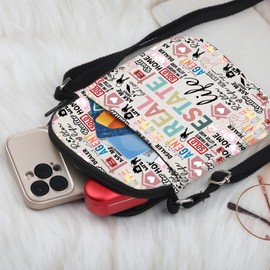 Realtor Crossbody Bag Real Estate Life Gift Real Estate Crossbody Bag Realtor Appreciation Gift Realtor Marketing Wallet Bag (REAL ESTATE crossbody bag ca)