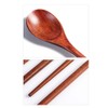 Ecloud Shop 4 Pcs Wooden Chopsticks Sets Korean dinnerware Combinations