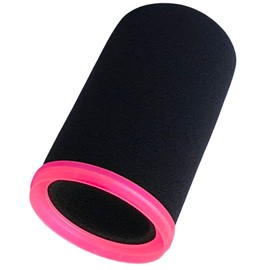 RhymKawa - Funda de micrófono para Shuer SM7B POP filtro RK345B reemplazo, espuma de parabrisas de micrófono SM7B con anillo de retención de colores para una decoración elegante de podcast (rosa)