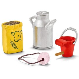 Schleich 42291 - Futter für Kuh und Kälbchen, Mehrfarbig