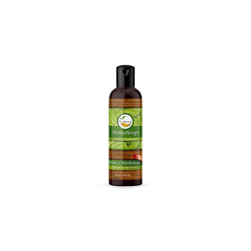 VIDA SCENTS AROMATHERAPY - Aceite Para Masaje Menta y Hiebabuena
