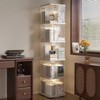 FAQINZYUAN Rotating Bookshelf Tower,360° Rotating Bookshelf,66 inch High Small Space