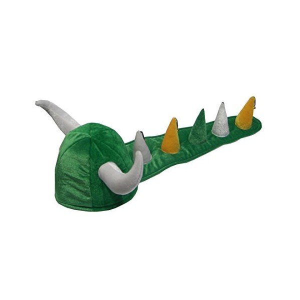 Traditional Craft Ltd. Kids Dragon Tail Horns Hat Green