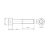 M5 (5mm x 60mm) Allen Socket Cap Head Screws Ð