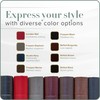 Gallery Leather 3 Ring Binder with Plastic Sleeves, Includes 10