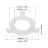 PATIKIL E27 to E14 Lamp Shade Reducing Ring, 10 Pack