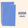 6000 Pack - 1/4" Small Dot Stickers Round Circle Labels