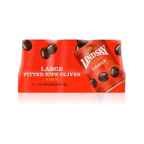 Lindsay pitted extra large olives 6/6 oz (pack of 2)