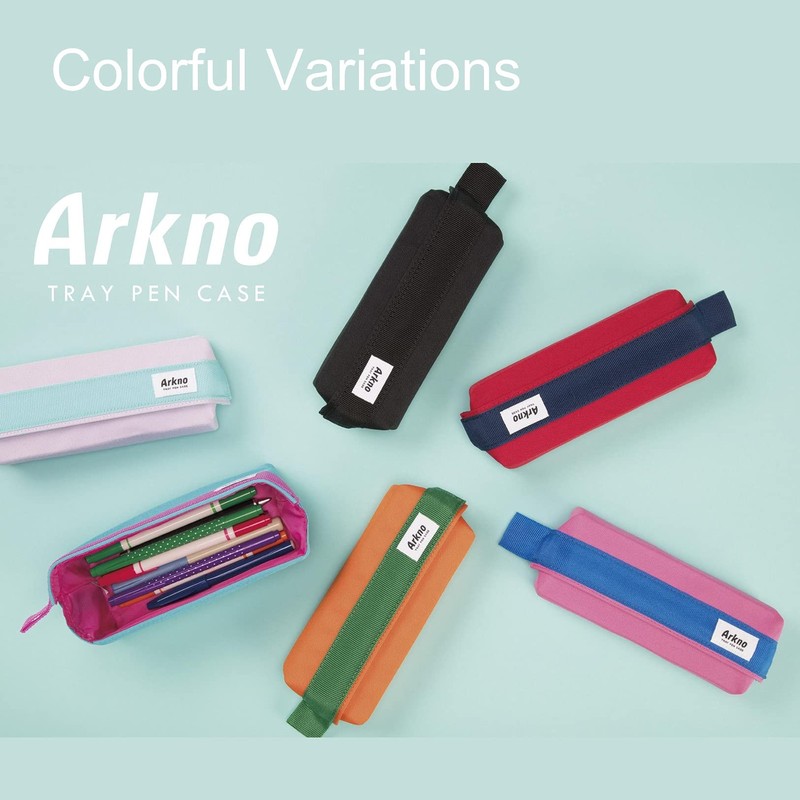 Sun-Star Arkno S1419897 Pencil Case, Tray Type, Stationery, Black