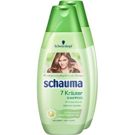 Schauma 7 Kräuter Shampoo, 2er Pack (2 x 400 ml)