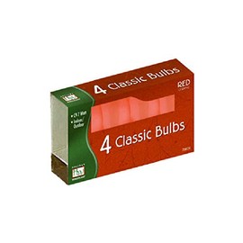 NOMA/INLITEN-IMPORT 1094R-88 C9 Ceramic Bulb, Red, 4-Pack