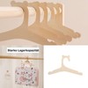 Pack of 10 Children's Wooden Clothes Hangers, Wooden Hangers for