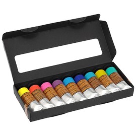 Charvin Extra Fine Professional Oil Paint Set for Artists, Intense Colors - Bonjour Set of 9, 20 ml Tubes, Finely Milled, Non-Yellowing Artist Oil Paints in French Riviera-Inspired Hues