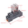 TWTADE/AC 24V Relay 10A Electromagnetic Power Coil Relay 8 Pins