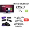 Universal TV Remote for Hisense Roku/Sharp Roku TV - No