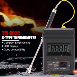 Digital K-Sensor LCD Thermometer Temperature Detector with Thermocouple 50-500℃