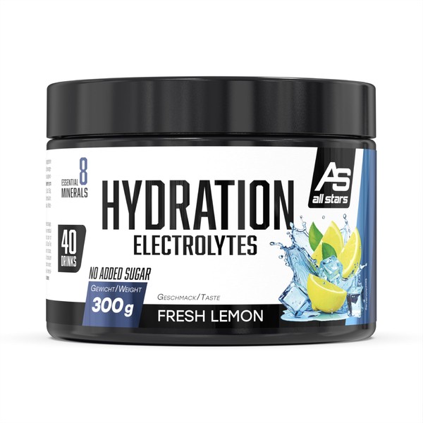 ALL STARS Hydration Electrolytes 300 g Fresh Lemon Electrolyte Powder