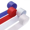 4 Crepe Paper Streamers Rolls, 328ft Pack of Red, White,