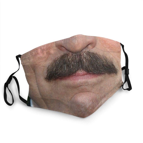 NSGNTB Tom Selleck Mask Dustproof Unisex Reusable Adjustable Face Protection