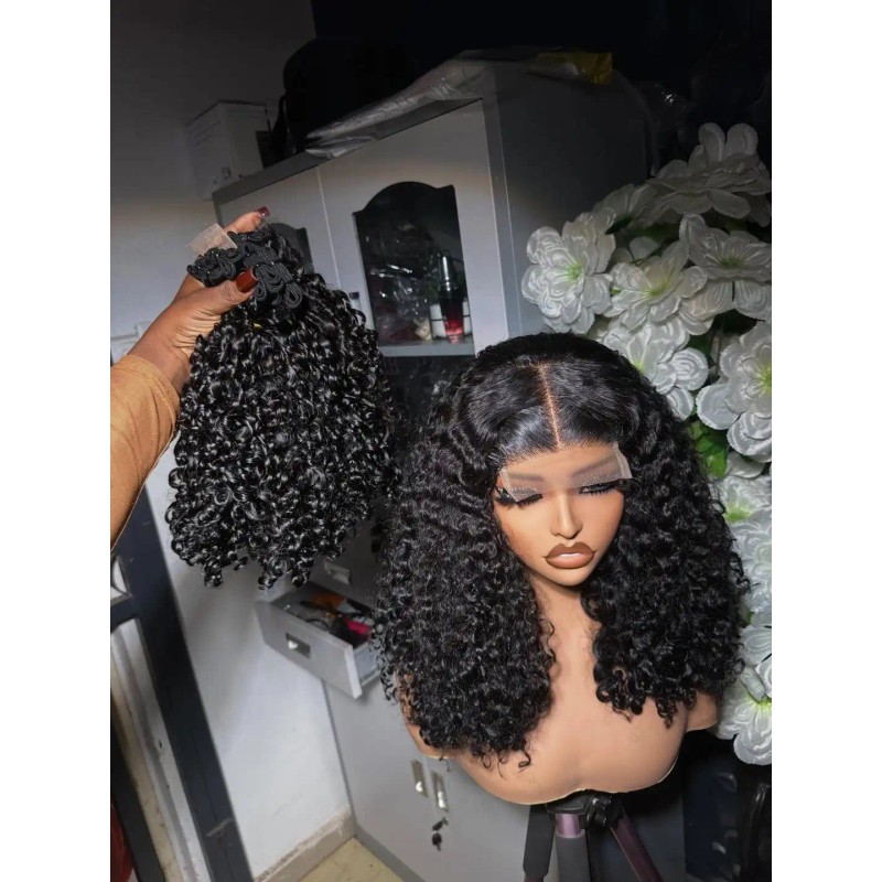Wholesale Virgin Raw Human Extensions Indian Wave Curly Cambodian Natural