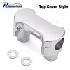 risemotom8 Chrome 2" Riser 1.25'' Handlebar Clamp For Harley Softail