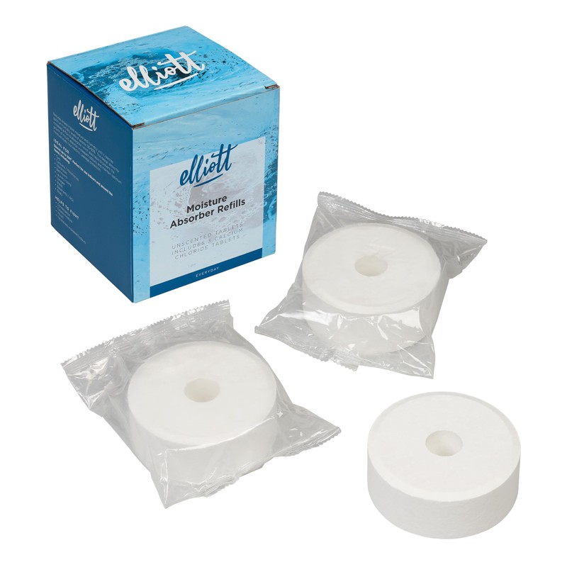 Elliott Moisture Absorber Refill Tablets Pack of 3 - Unscented