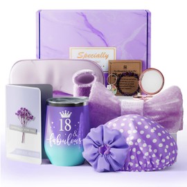 ZSYTZL 18th Birthday Gifts for Girls, Gifts for Girl Birthday Unique Relaxing Gift Basket Set for Best Friends Sister Daughter, 18 Year Old Birthday Gifts for Her-18th