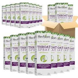 HERBION Naturals Throat Spray, Soothes Respiratory Discomfort with The Power of English Ivy, Marshmallow, and Echinacea extracts for Adults and Children, 2 FL Oz, 36 Packs