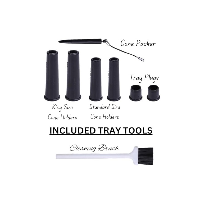 Rolling Tray with Cone Stuffer Station to Stuff Full Size