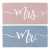 WAITPI Mr and Mrs Beach Towel Set of 2, Honeymoon