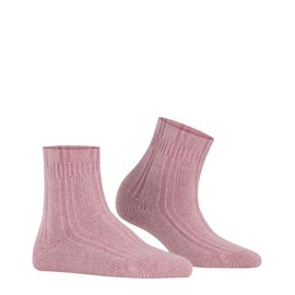 FALKE Women's Bedsock Stopper Socks Breathable Climate Regulating Odour-Inhibiting Angora Wool Fluffy Warm Soft Pressure-free Comfort Waistband for Relaxing 1 Pair, Red (Brick 8770)