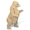 Puzzled Grizzly Bear 3D Natural Wood Puzzle